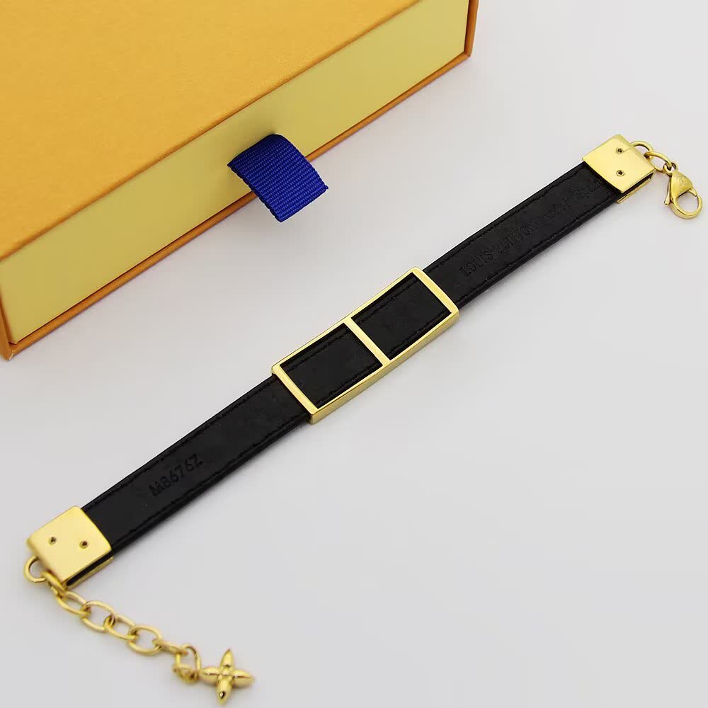 Louis Vuitton Monogram Leather Bracelet